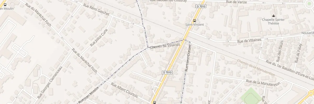 Plan du 7 Rue Jean Moulin à Luisant