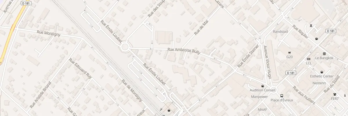 Plan du 21 Rue Ambroise Bully à Vernon
