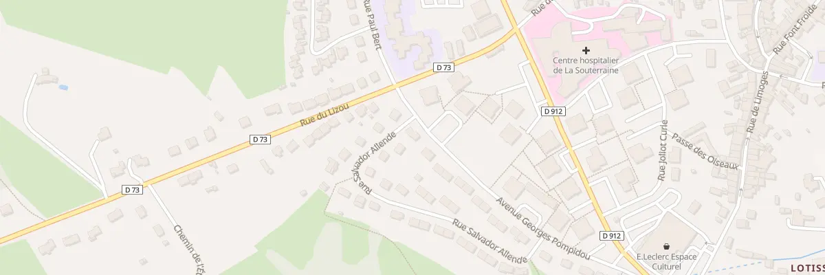 Plan du 20 Rue Salvador Allende à La Souterraine