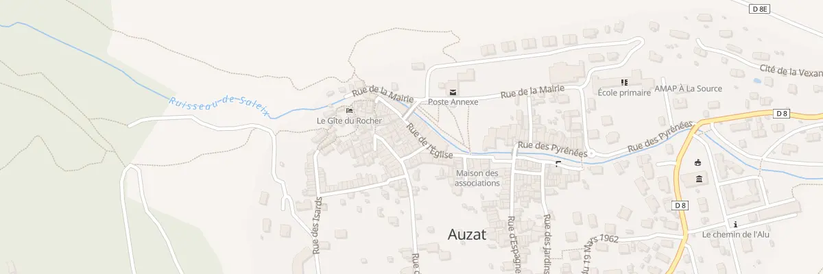 Plan du 33 Rue de l’Eglise à Auzat