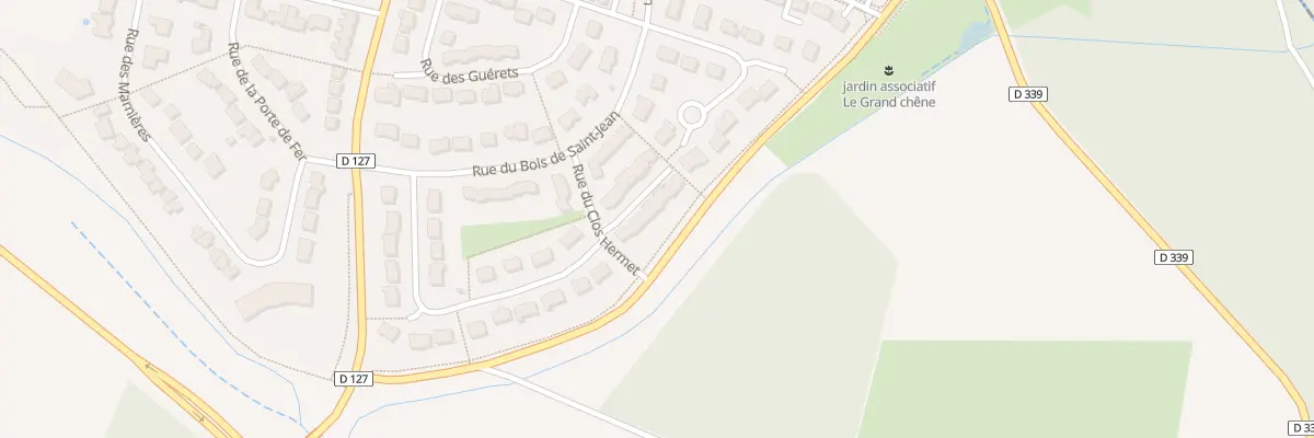 Plan du 34 Rue du Clos Hermet à Barjouville