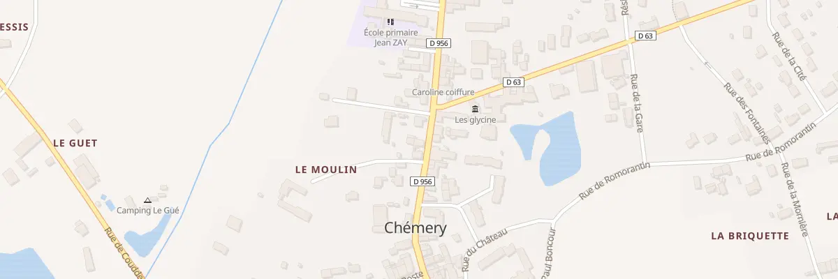 Plan du 70 Rue Nationale à Chémery