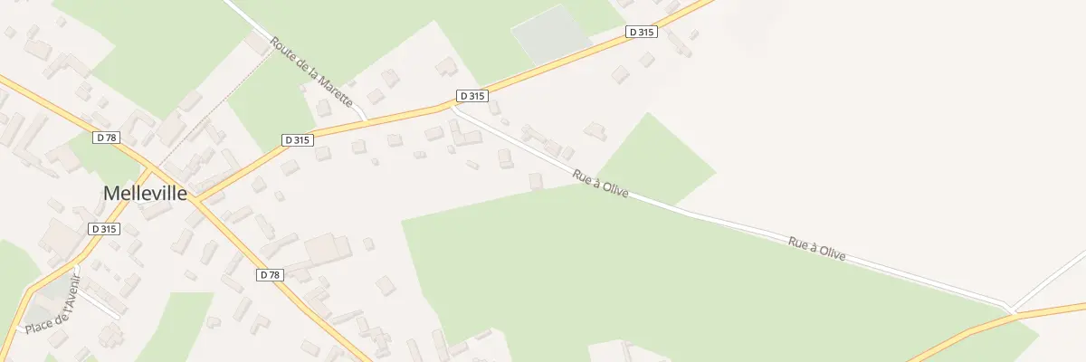 Plan du 9001 Rue a Olive à Melleville