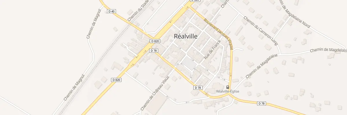 Plan du 11 Bd Jacques Rodriguez à Réalville