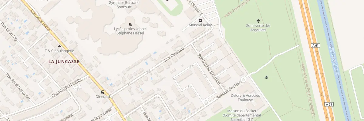 Plan du 34 Rue Dinetard à Toulouse