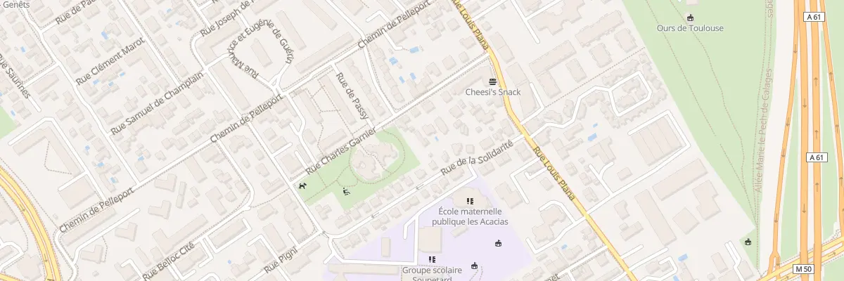 Plan du 18B Rue Charles Garnier à Toulouse