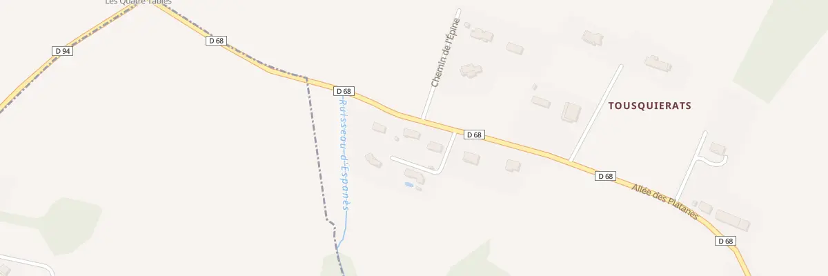 Plan du 36 All des Platanes à Espanès