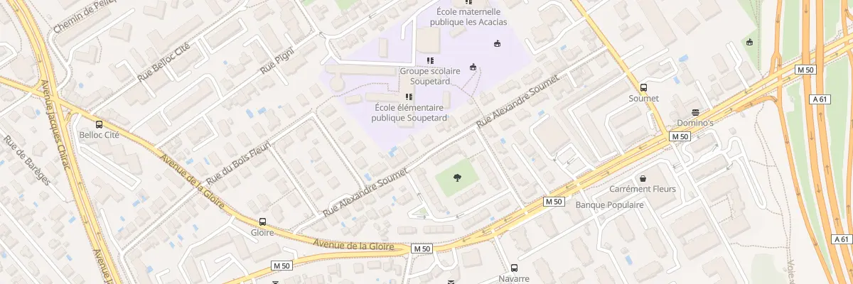 Plan du 30 Rue Alexandre Soumet à Toulouse