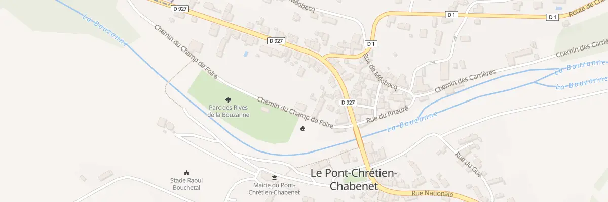 Plan du 2 Che du Champ de Foire au Pont-Chrétien-Chabenet