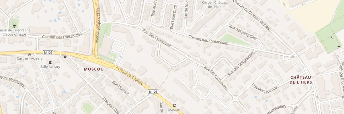 Plan du 16 Rue des Cyclamens à Toulouse