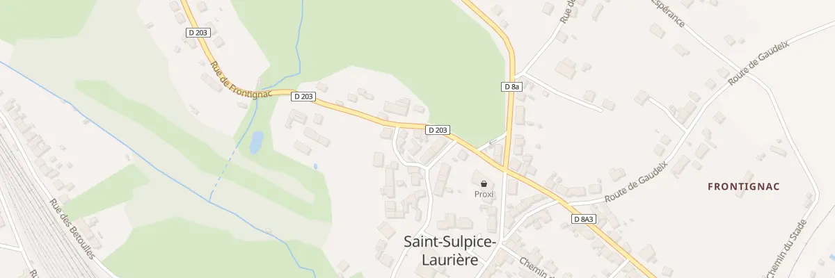 Plan du 58 Rue de Frontignac à Saint-Sulpice-Laurière