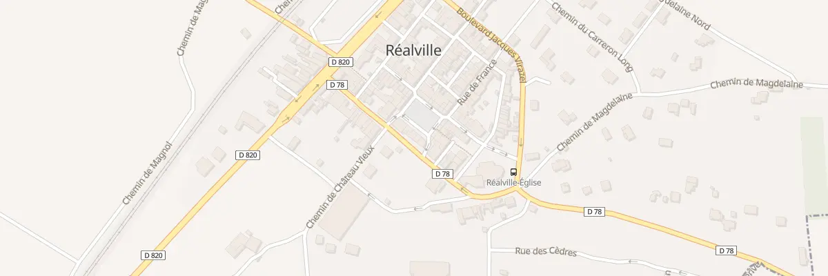 Plan du 14 Pl des Arcades à Réalville