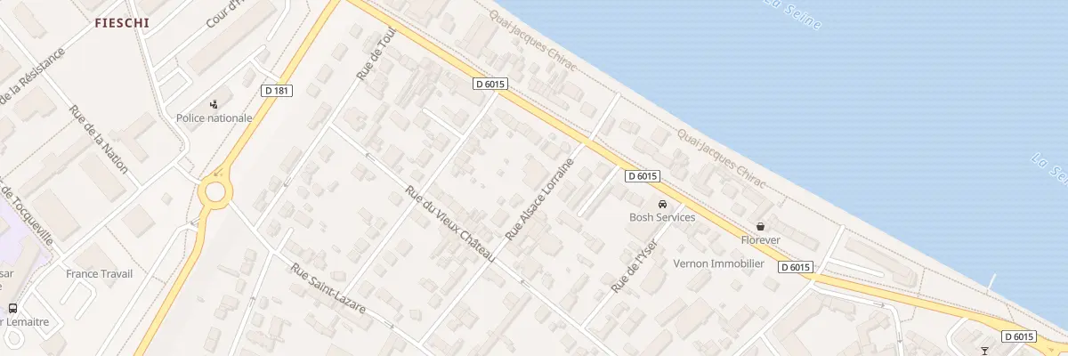 Plan du 2 Rue Alsace Lorraine à Vernon