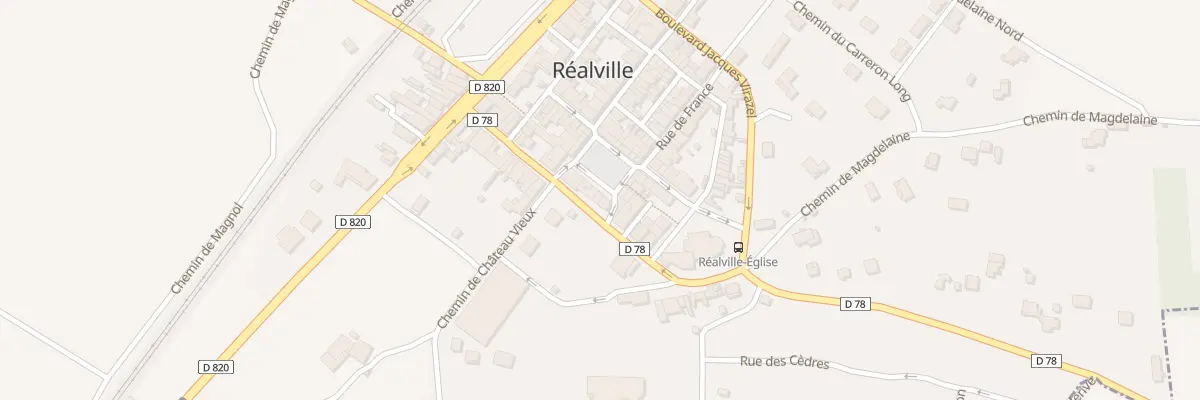 Plan du 16 Pl des Arcades à Réalville