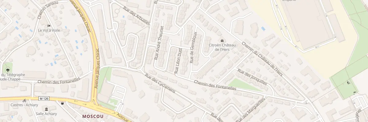 Plan du 8 Rue Leon Duthil à Toulouse
