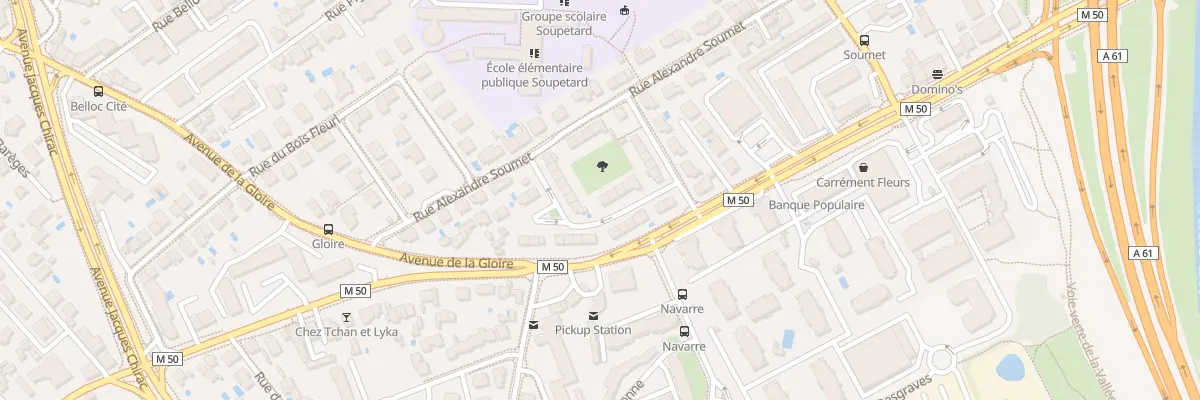 Plan du 10 Rue Edmond de Goncourt à Toulouse