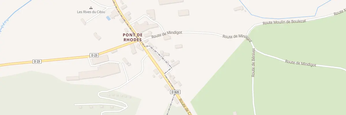 Plan du 60 Rte de Benives à Frayssinet