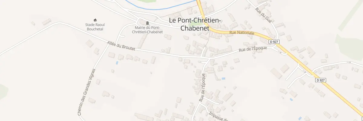 Plan du 5 All du Broutet au Pont-Chrétien-Chabenet