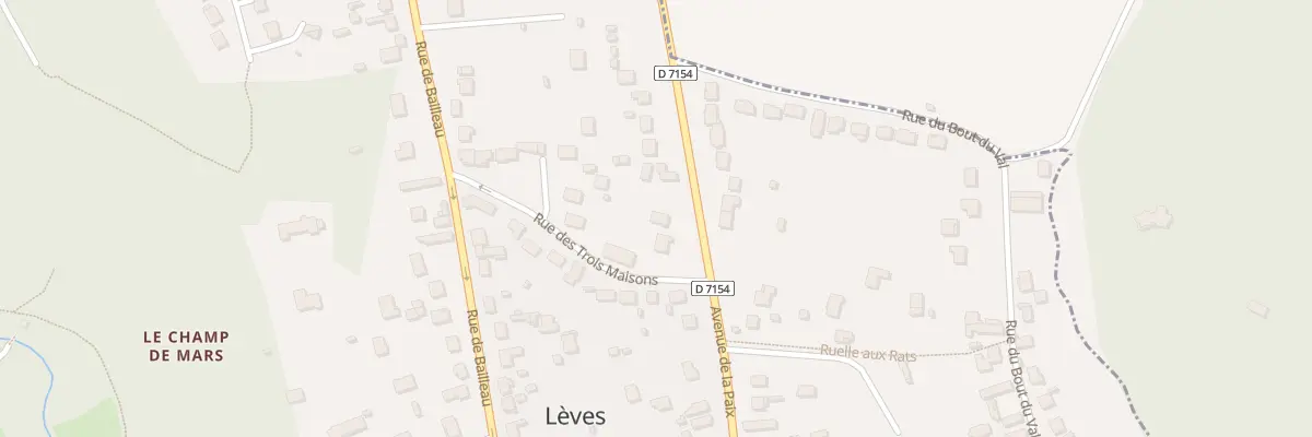 Plan du 125 Av de la Paix à Lèves