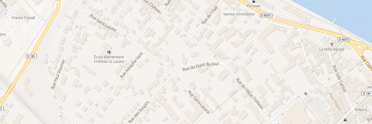 Plan du 22 Rue du Point du Jour à Vernon