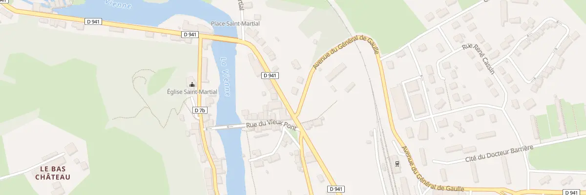 Plan du 22 Av du Gen de Gaulle à Saint-Léonard-de-Noblat