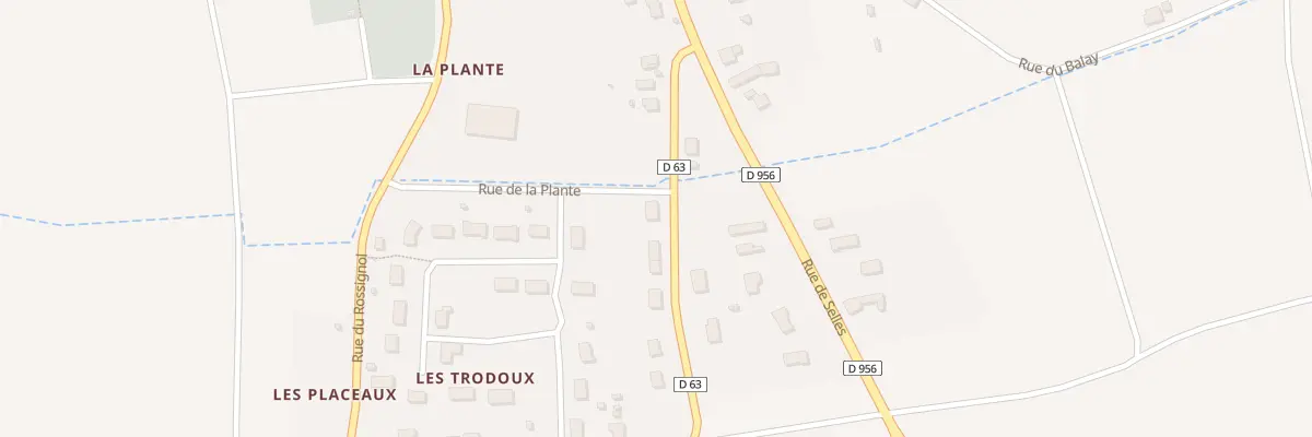 Plan du 8 Rue de St Aignan à Chémery