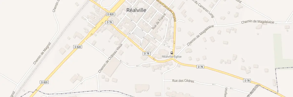 Plan du 1 Rue du Puits à Réalville
