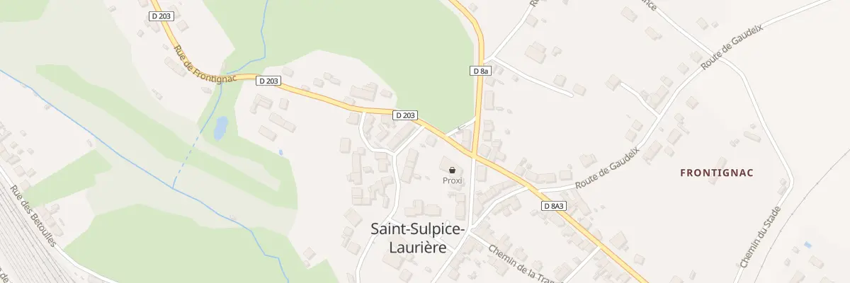 Plan du 64 Rue de Frontignac à Saint-Sulpice-Laurière