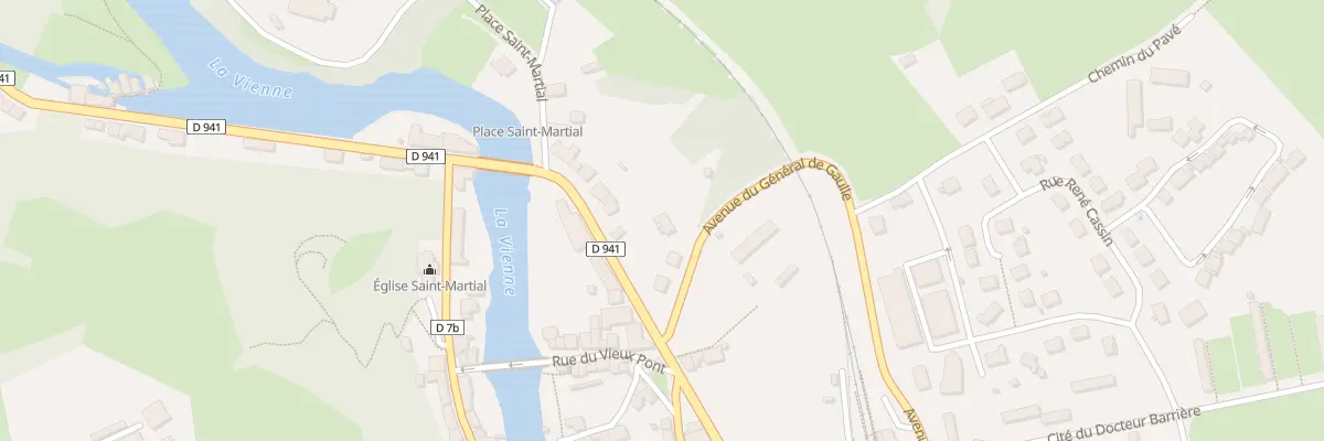 Plan du 2 Av de Limoges à Saint-Léonard-de-Noblat