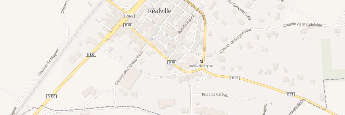 Plan du 29 Bd Jacques Rodriguez à Réalville