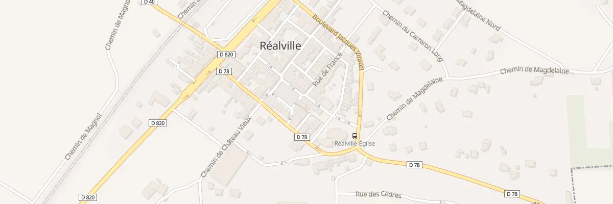 Plan du 28 Pl des Arcades à Réalville