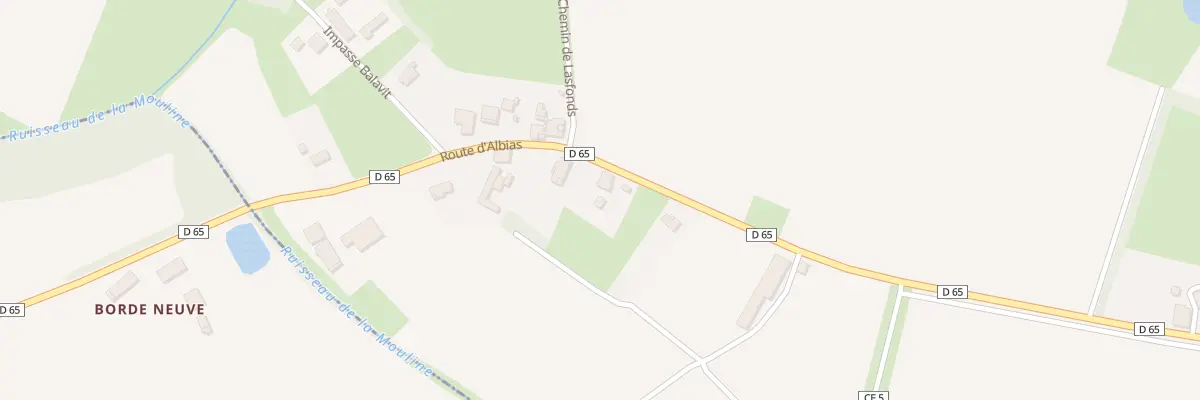 Plan du 3725 Rte d’Albias à Nègrepelisse
