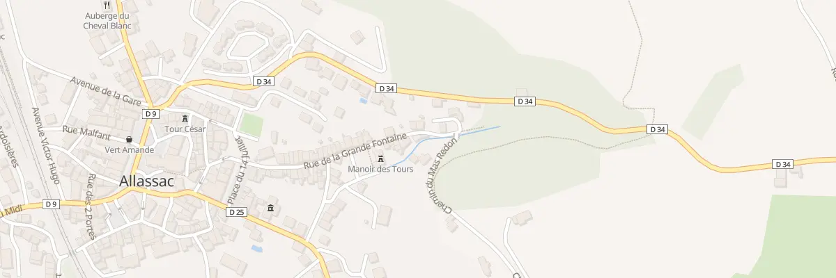 Plan du 40 Rue De La Grande Fontaine à Allassac