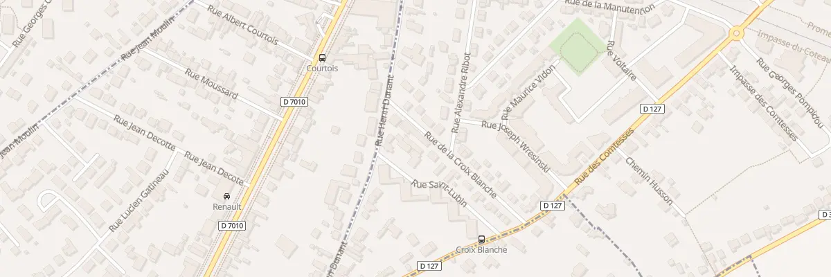 Plan du 25 Rue de la Croix Blanche à Chartres