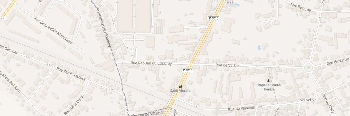 Plan du 4 Rue Rabuan du Coudray à Chartres