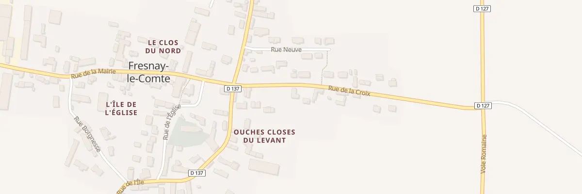 Plan du 5 Rue de la Croix à Fresnay-le-Comte