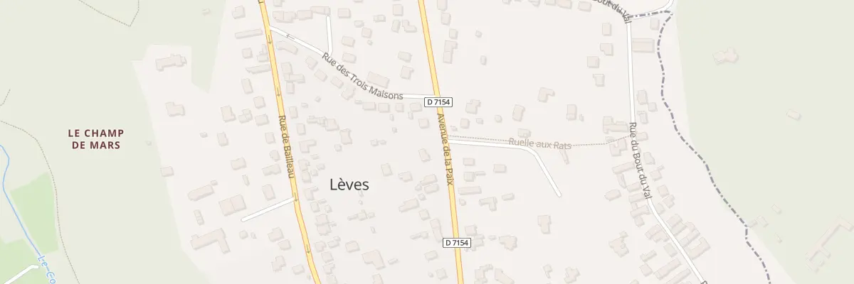 Plan du 121 Av de la Paix à Lèves
