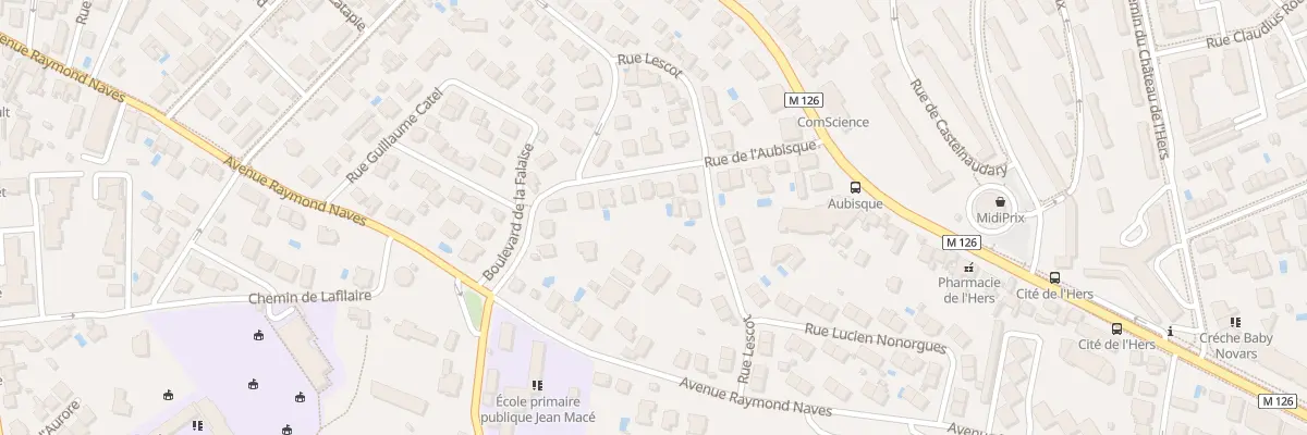 Plan du 14 Rue de l’Aubisque à Toulouse