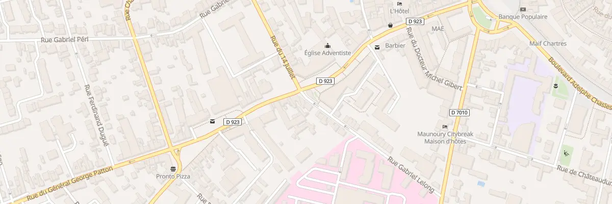 Plan du 13 Rue Gabriel Lelong à Chartres