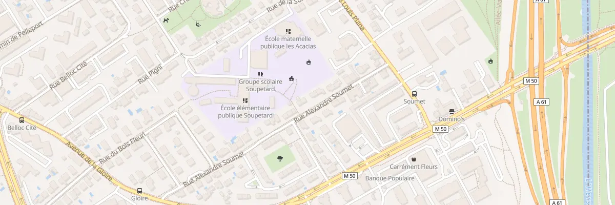 Plan du 18 Rue Alexandre Soumet à Toulouse