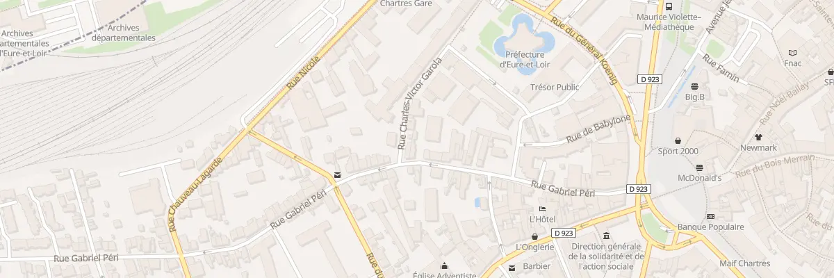 Plan du 32 Rue Gabriel Péri à Chartres