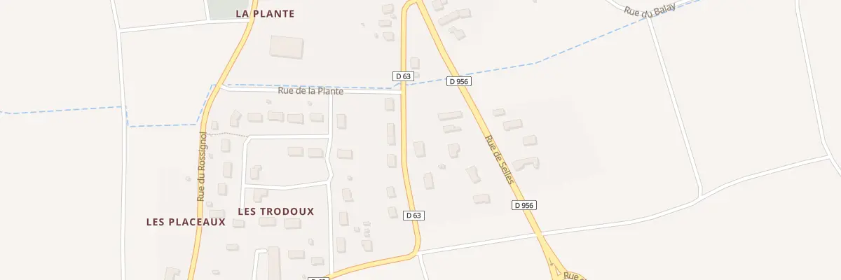 Plan du 5 Rue de St Aignan à Chémery