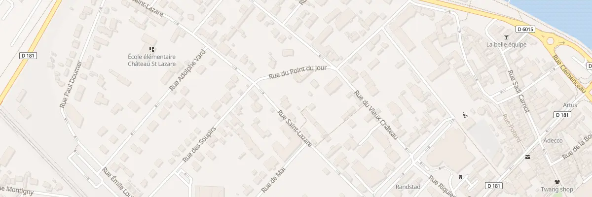 Plan du 16 Rue Saint Lazare à Vernon