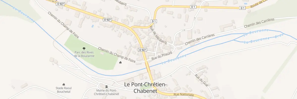 Plan du 35 Rue Nationale au Pont-Chrétien-Chabenet