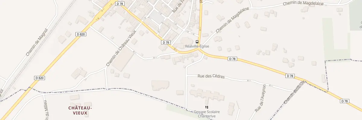 Plan du 24 Bd Jacques Rodriguez à Réalville