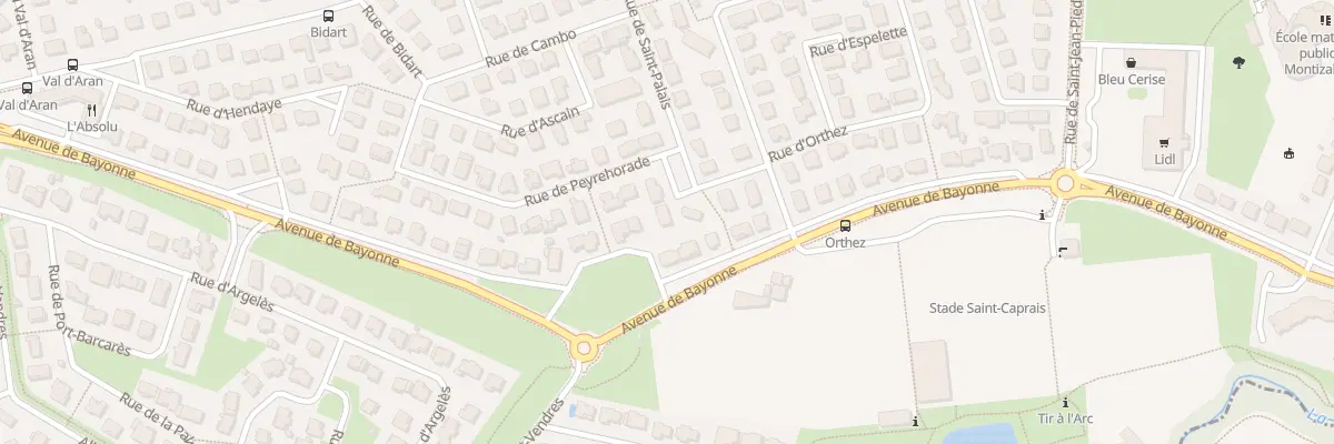Plan du 34 Rue de Peyrehorade à L’Union