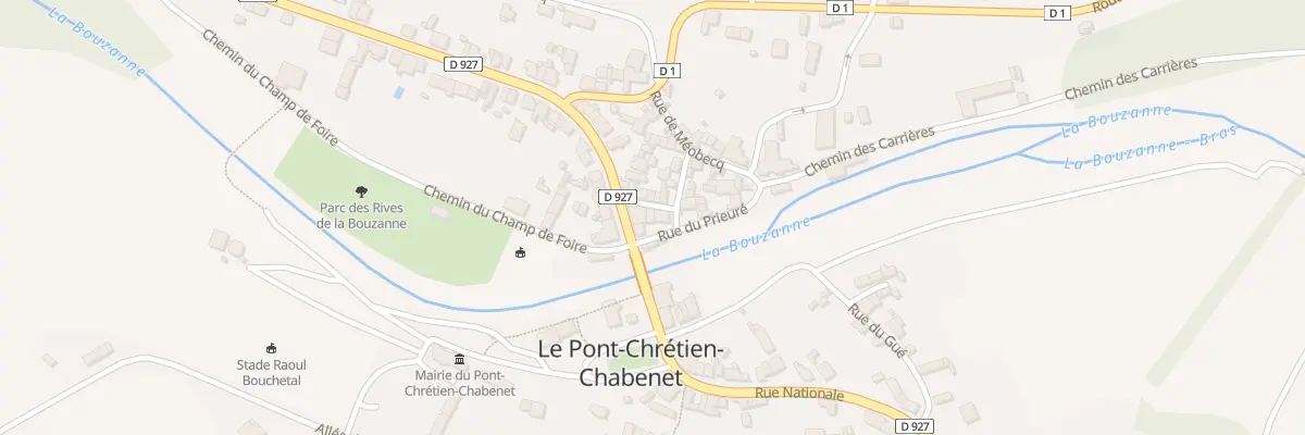 Plan du 45 Rue Nationale au Pont-Chrétien-Chabenet