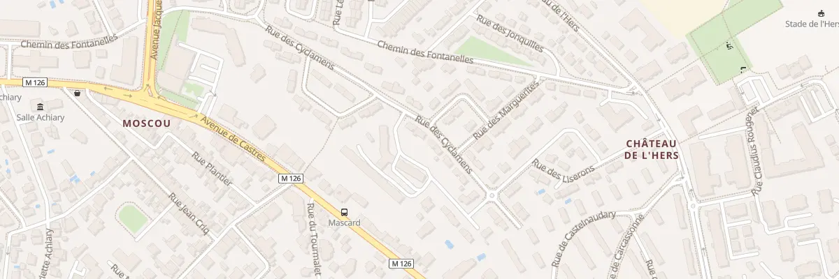 Plan du 22 Rue des Cyclamens à Toulouse