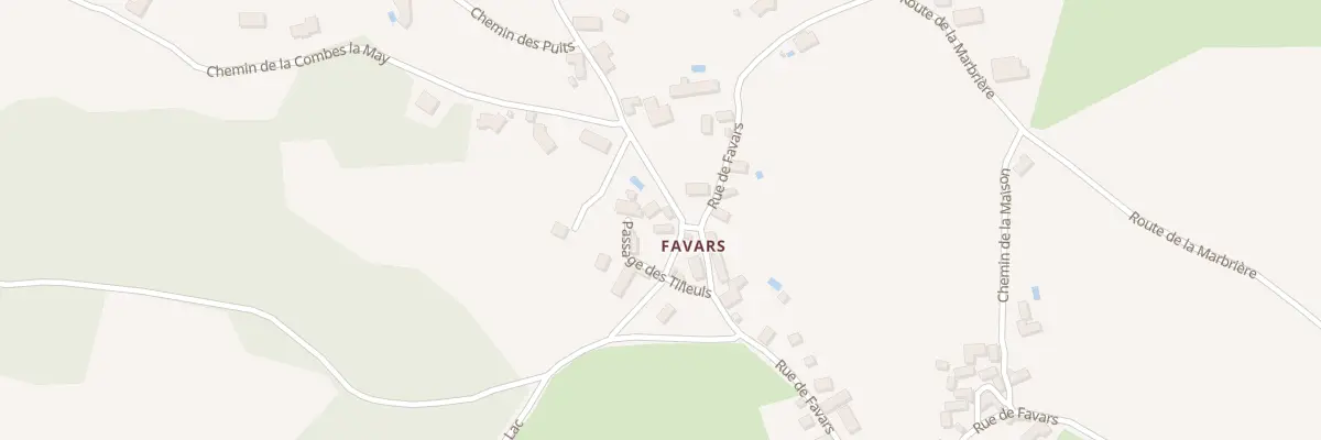 Plan du 5169 A Favars à Nespouls
