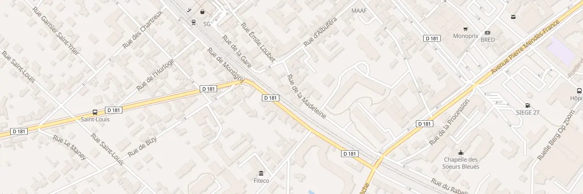 Plan du 3 Rue de la Madeleine à Vernon